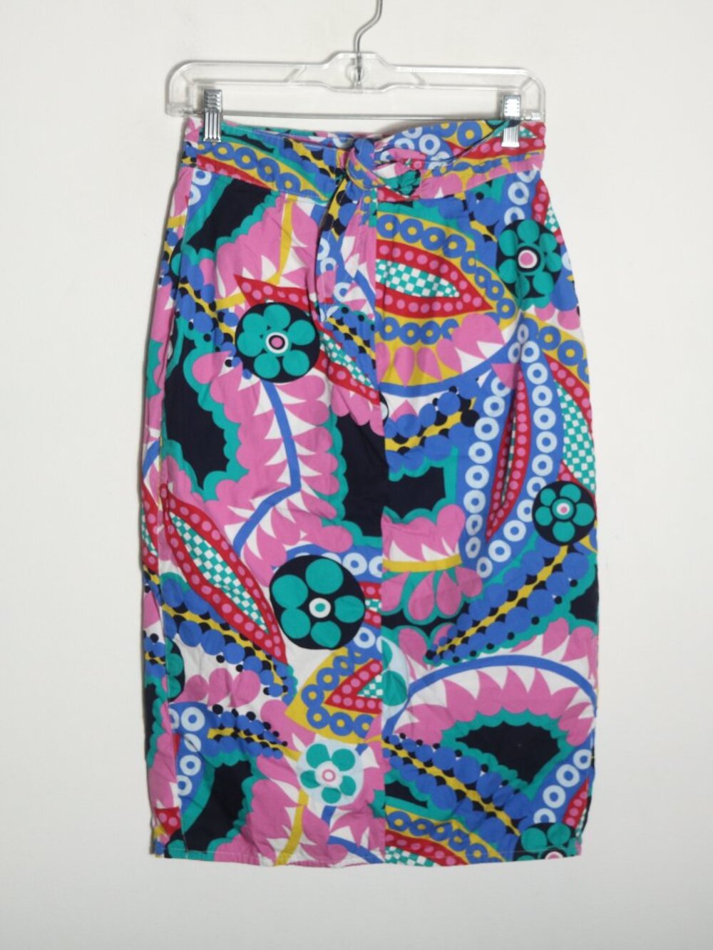 J Crew Tie Back Tulip‎ Pencil Skirt Ratti Kaleidoscope Floral 4 Colorful Preppy - Picture 5 of 5